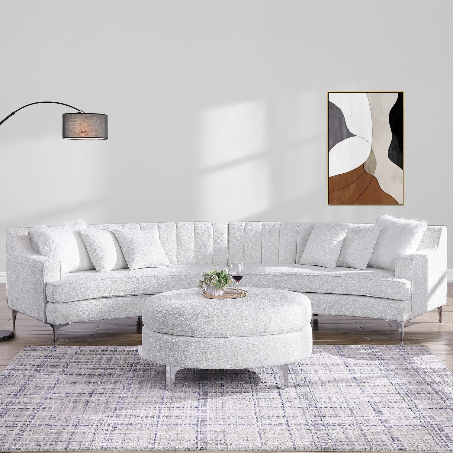 Symmetrical Curved Sectional Sofas Bed Bath Beyond