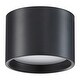 preview thumbnail 6 of 4, Reel 1-light Black LED Flush Mount