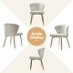 preview thumbnail 82 of 88, Barbara Contemporary Upholstered Side Chair with Small Base Set of 2 by HULALA HOME