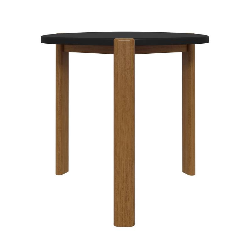 Manhattan Comfort Mid Century Modern Gales Solid Wood Leg End Table