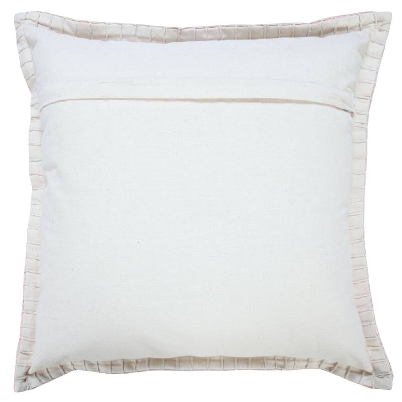 Sevita Guapo Casual Solid Stitched Edge Cotton Throw Pillow