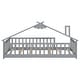 preview thumbnail 31 of 31, Twin Size Pine Wood House-Shaped Bed with Guardrails, No Door