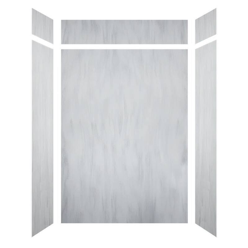Transolid LWKX60368412 Lusso 96" H x 60" W x 36" D Three Wall Alcove