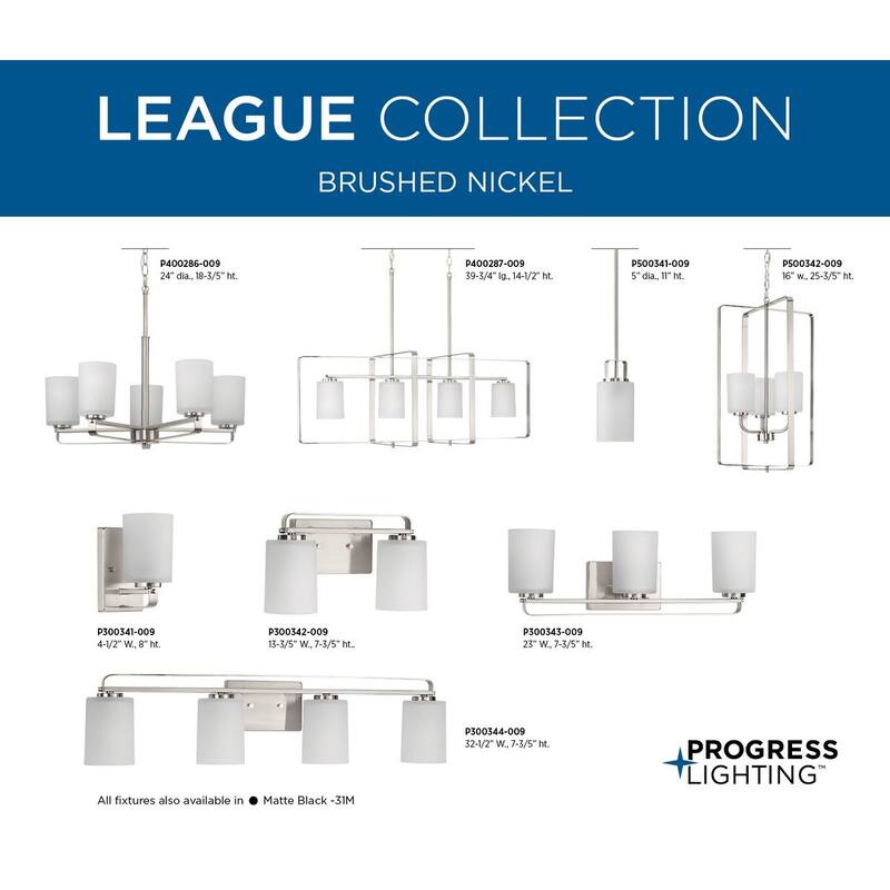 League Collection Two-Light Brushed Nickel and Etched Glass Modern Farmhouse Bath Vanity Light - 13.62 in x 5.5 in x 7.62 in - 13.62 in x 5.5 in x 7.62 in