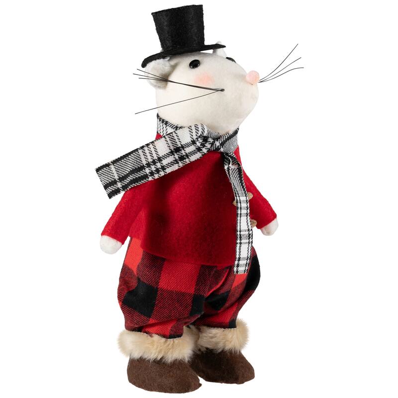 Winter Mouse Christmas Tabletop Figure - 11"