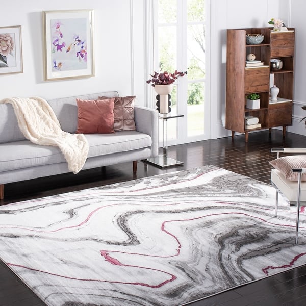 slide 2 of 100, SAFAVIEH Craft Clytie Modern Abstract Marble Pattern Rug