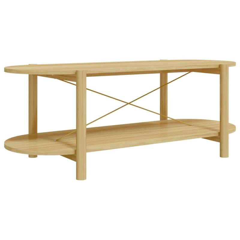 vidaXL Coffee Table Living Room End Table Accent Sofa Table Engineered Wood - 43.3"x18.9"x15.7"