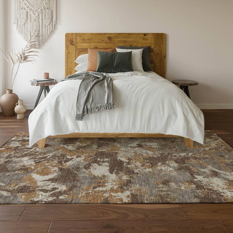 Premium Washable Super Soft Abstract Floral Mayfield Rug