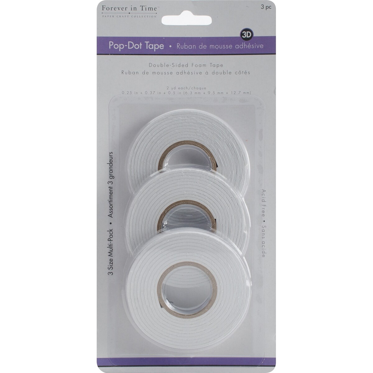 Shop Multicraft 3d Pop Dot Dual Adhesive Foam Mount Tape 25 37 25 375 5 2yd Each Overstock 17180489