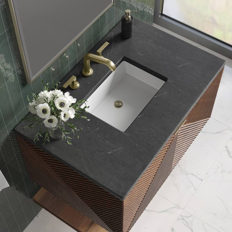 James Martin Vanities Marcello 36" Single Vanity, Chestnut