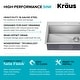 preview thumbnail 25 of 150, KRAUS Kore Workstation Drop-In Stainless Steel Kitchen Sink