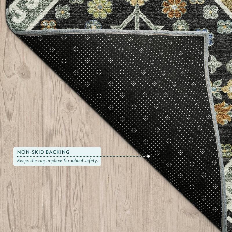 Machine Washable Indoor/ Outdoor Boho Milli Chantille Rug