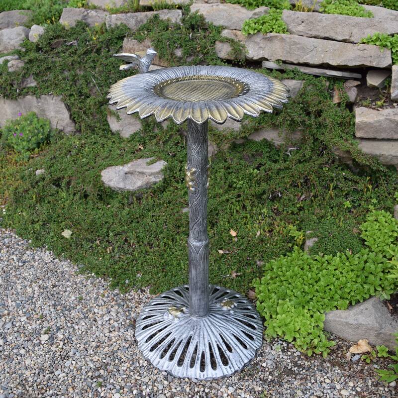 Premium Sunflower Bird Bath