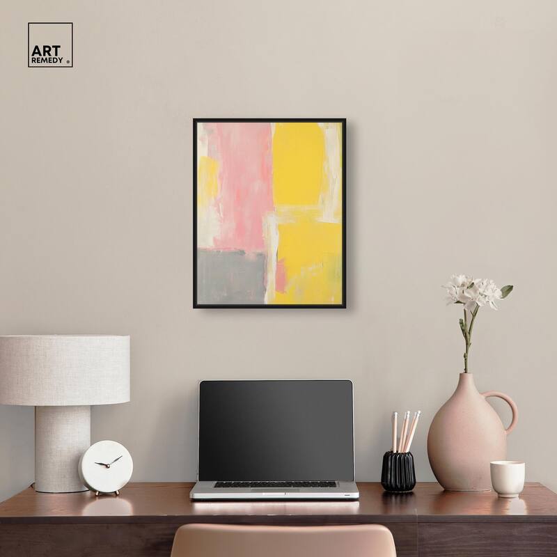 Blush and Sunshine Canvas by Art Remedy