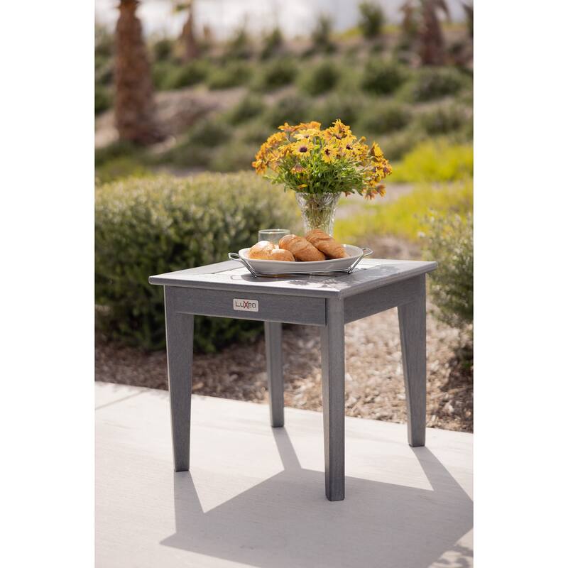 LuXeo Aspen Side Table - Grey