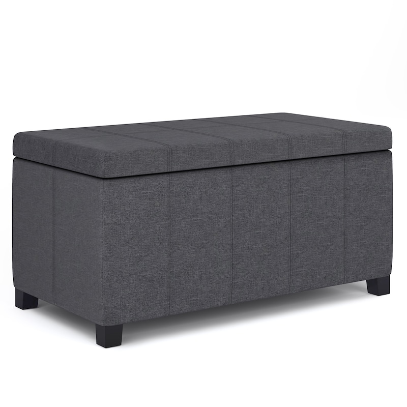 WYNDENHALL Lancaster 36 inch Wide Contemporary Rectangle Storage Ottoman