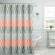 Clarisse Faux Linen Textured Shower Curtain with 12 Metal Rings - On ...