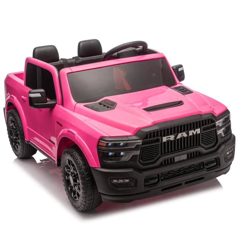 24V 160W Officially Licensed Dodge RAM 2500 Design 2-seater Kids Ride On Truck, W/ Remote Control, W/2WD&4-Wheel Suspension