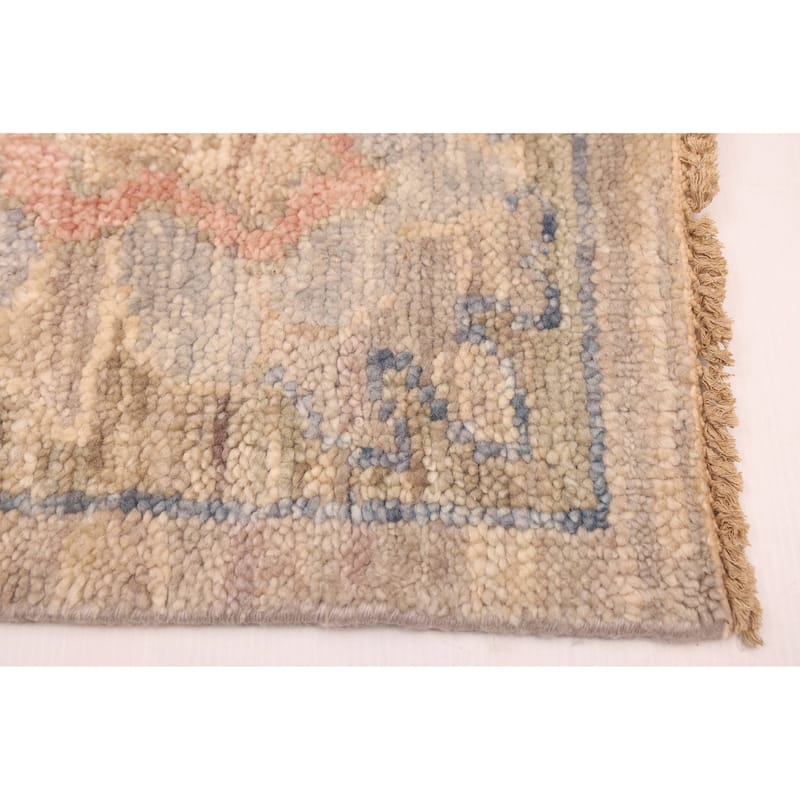 ECARPETGALLERY Hand-knotted Modern Oushak Taupe Wool Rug - 9'9 x 13'8