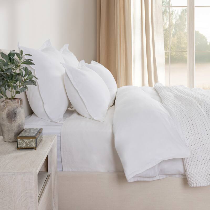 Villa by Classic Home Arcadia Linen White Duvet
