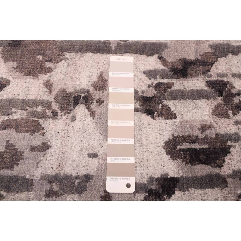 ECARPETGALLERY Hand-knotted Legacy Light Grey Wool Rug - 5'4 x 7'9