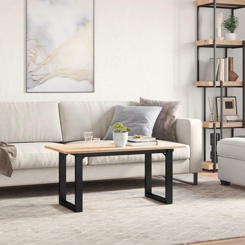vidaXL Coffee Table Legs O-Frame 35.4"x11.8"x16.9" Steel - 35.4" x 11.8" x 16.9"