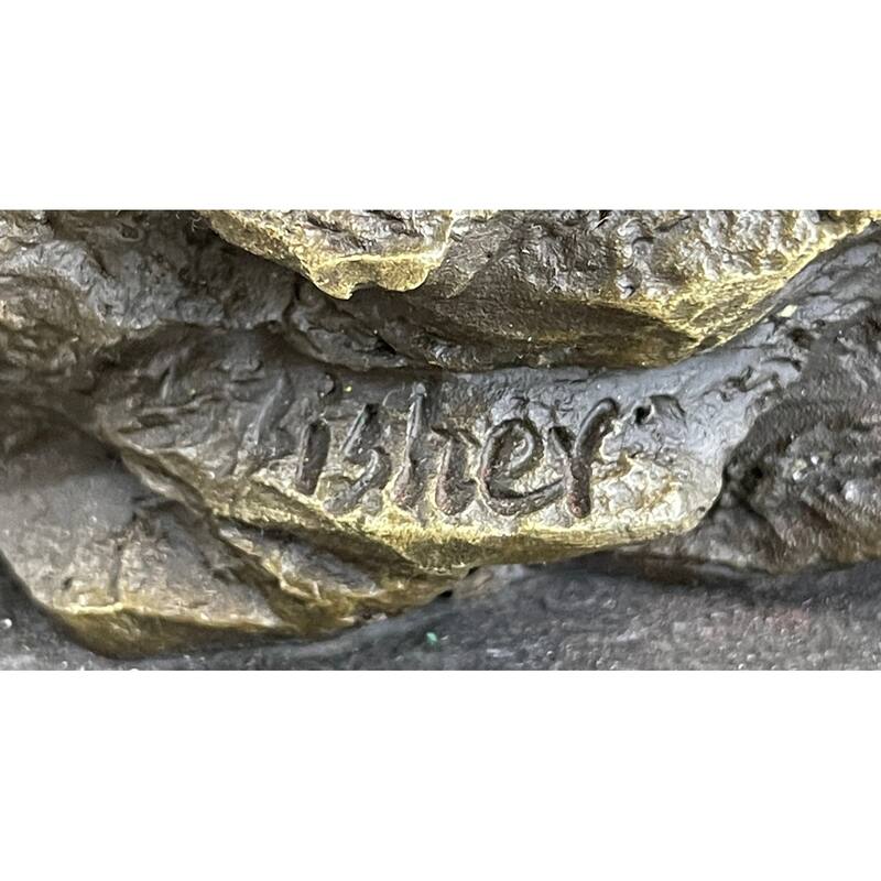 Winged Native American Indian Eagle Bird Art Legend Shaman Bronze Marble Base