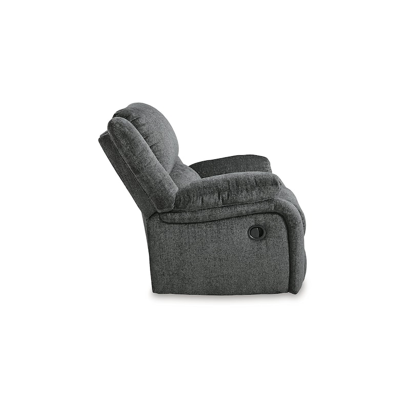Draycoll Contemporary Rocker Recliner, Slate