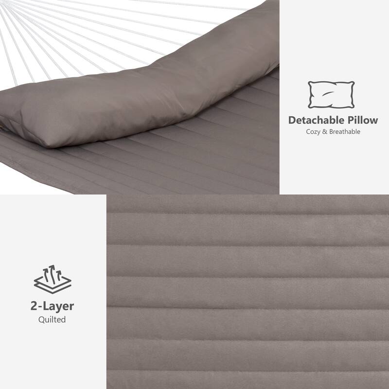 Portable Freestanding Hammock with Curved Stand for Outside