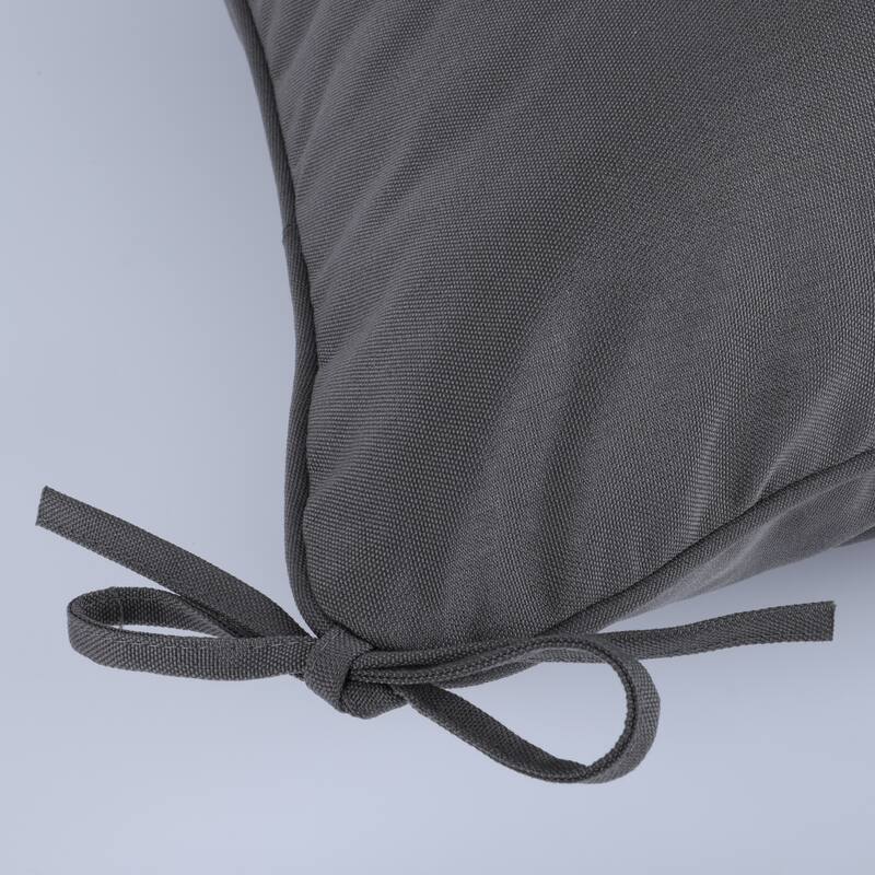 2 Pieces Waterproof Polyester Patio Seat and Back Cushions 24x24 Deep Comfort for Outdoor Seating