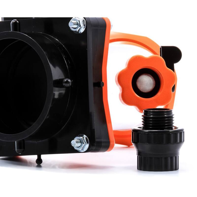 Camco Rhino Blaster Pro Clear Elbow RV Trailer Holding Tank Rinser w/Gate Valve - 1.5