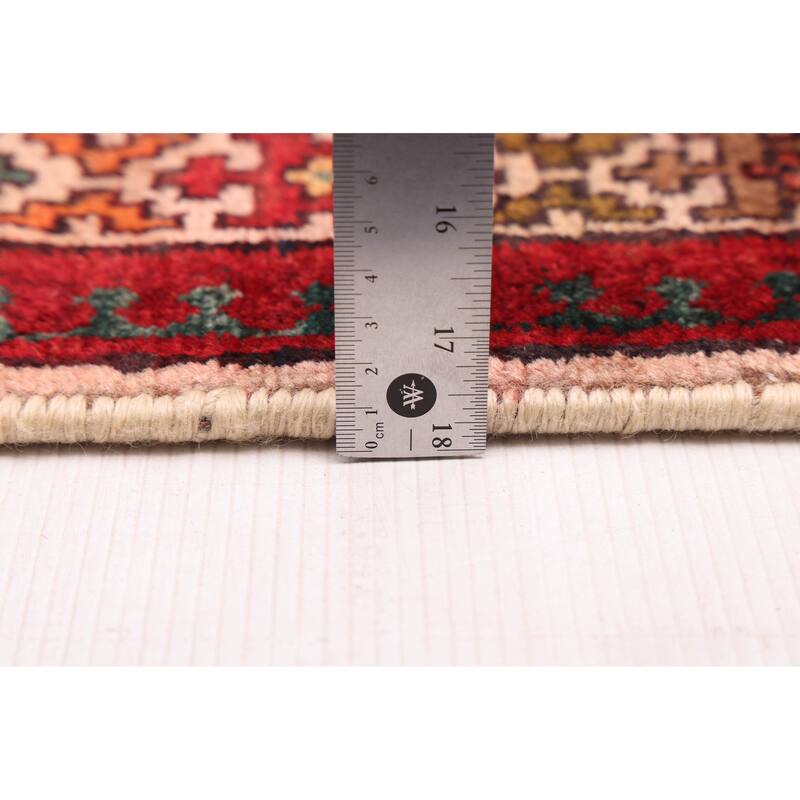 ECARPETGALLERY Hand-knotted Konya Anatolian Beige, Red Wool Rug - 3'2 x 11'5