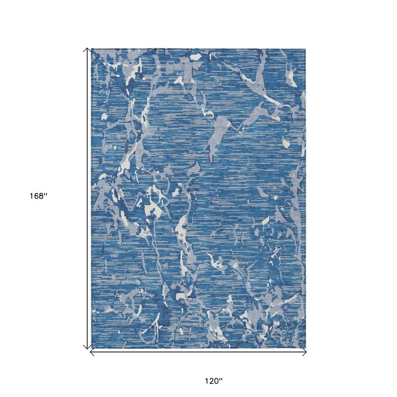 HomeRoots Striped Transitional Rectangle Outdoor Rug