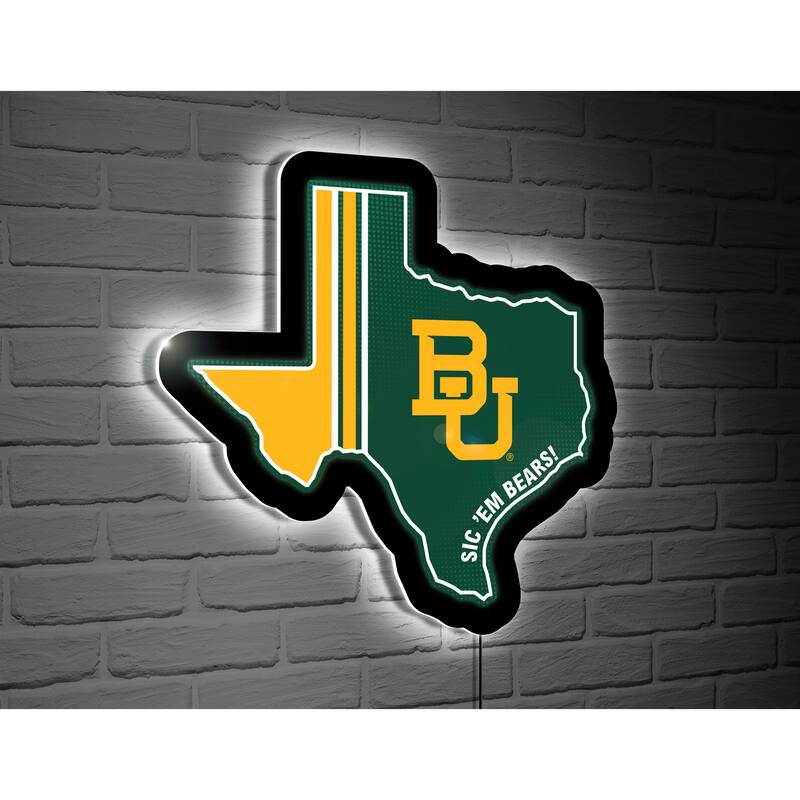 Baylor University LED Lighted Sign - Gold