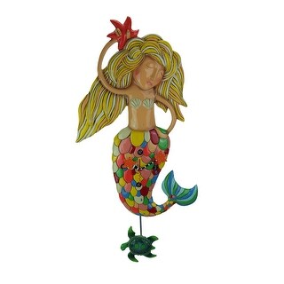 Allen Designs Large Sirena The Mermaid Pendulum Wall Clock - 29.5 X 15.5 X 2.25 inches