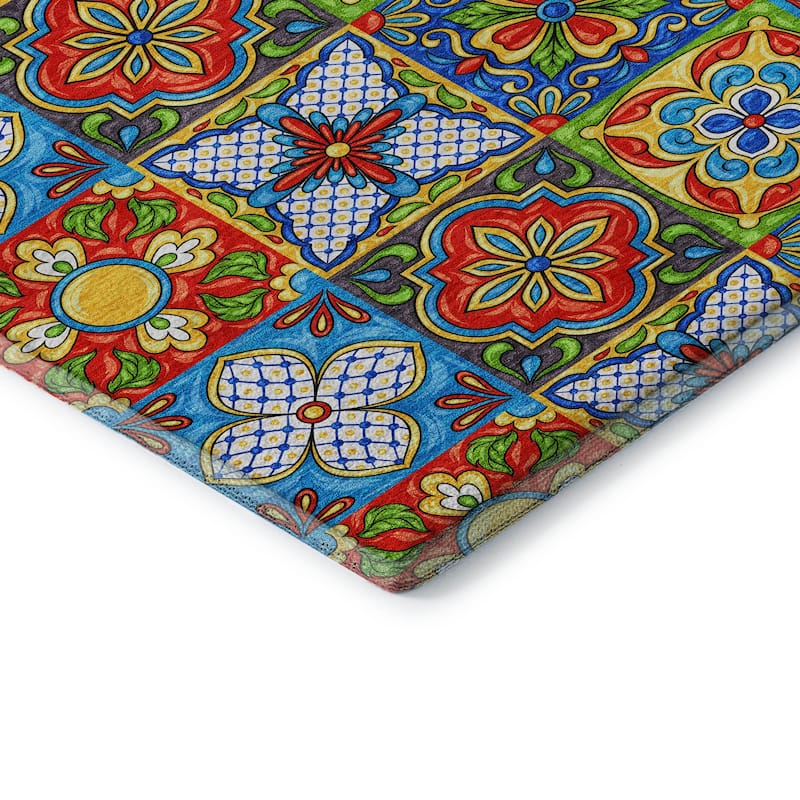 Premium Washable Super Soft Boho Mosaic Mayfield Rug