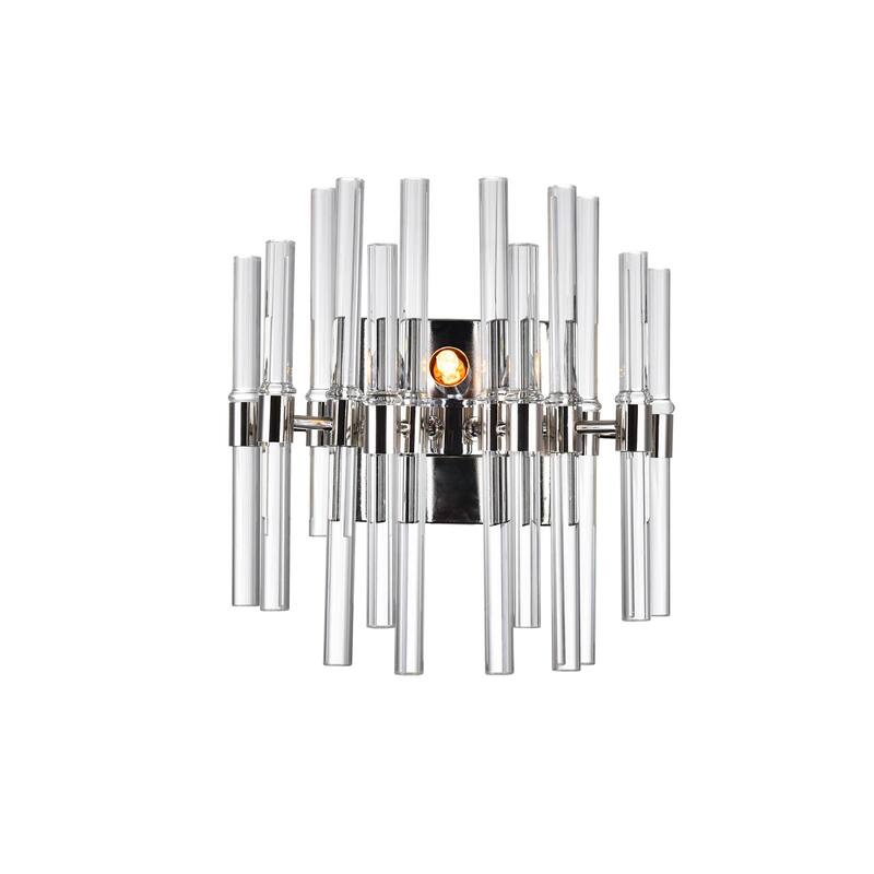 Miroir 2 Light Wall Light With Polished Nickel Finish - Polished Nickel - Polished Nickel