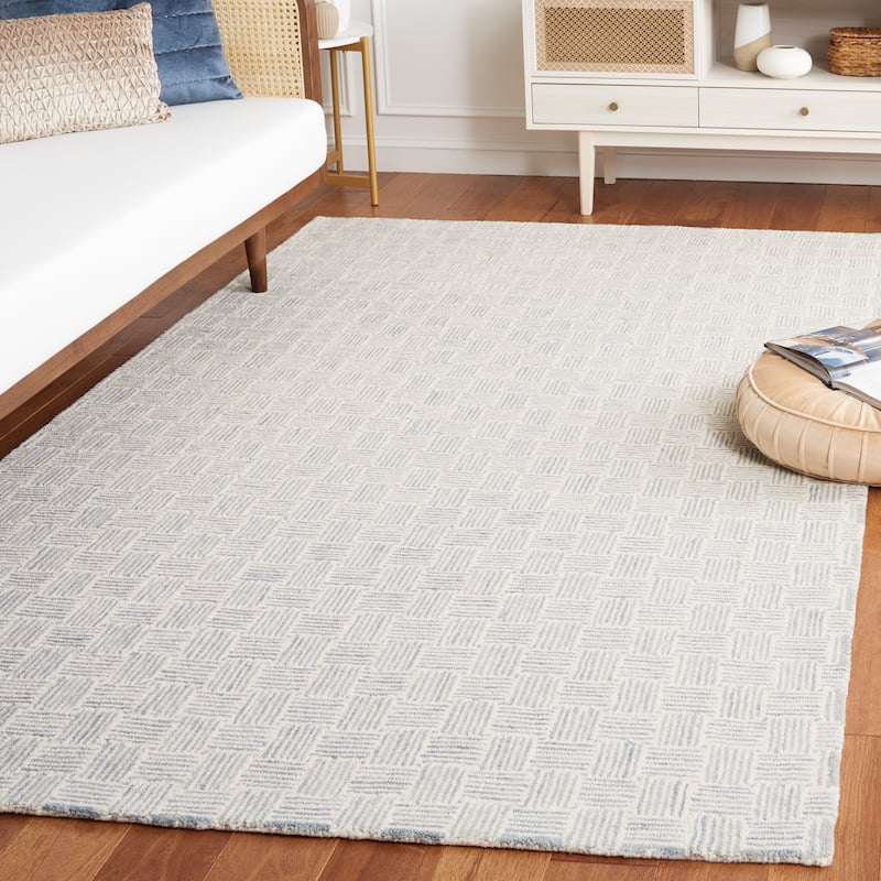 SAFAVIEH Handmade Micro-Loop Courteney Transitional Wool Rug