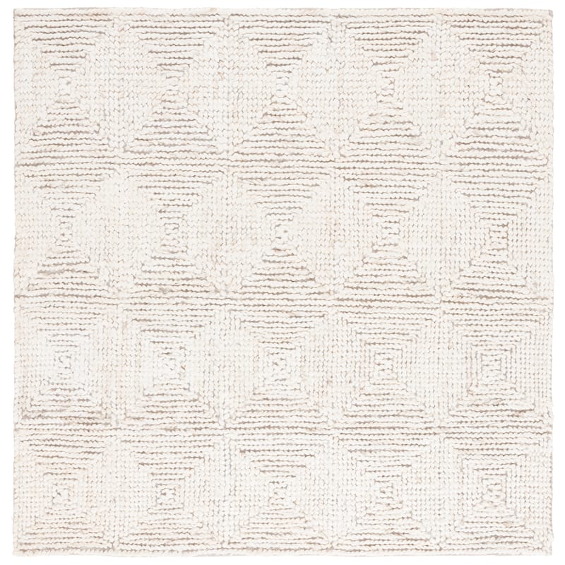 SAFAVIEH Handmade Natural Fiber Cailyn Farmhouse Wool Rug
