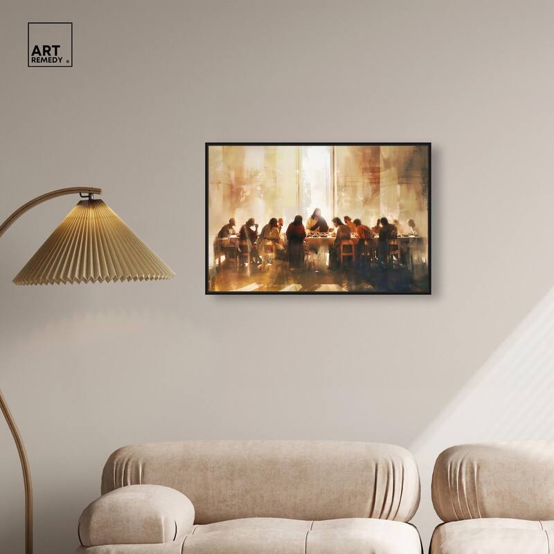 Supper in His Light Canvas by Art Remedy