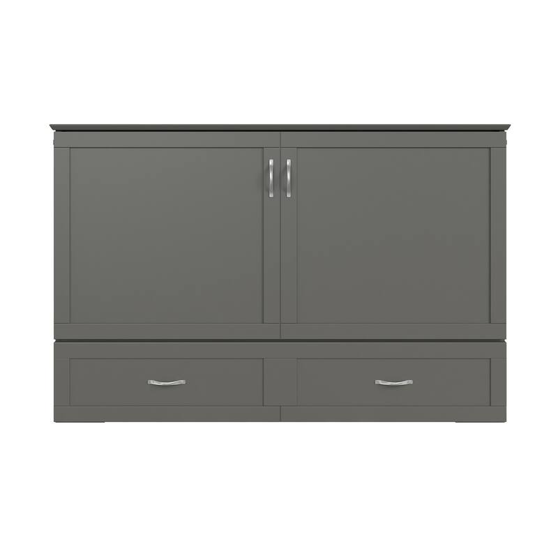 Hamilton Murphy Bed Chest with Storage Drawer and Built-In Charger