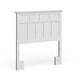 preview thumbnail 7 of 9, Tisc Casual Black Twin Solid Wood Headboard by Furniture of America White