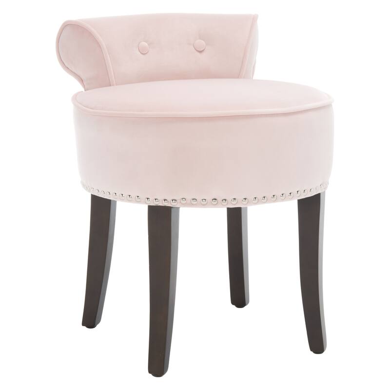 SAFAVIEH Aja Vanity Stool - 17.9" x 19" x 22.8" - 18Wx19Dx23H