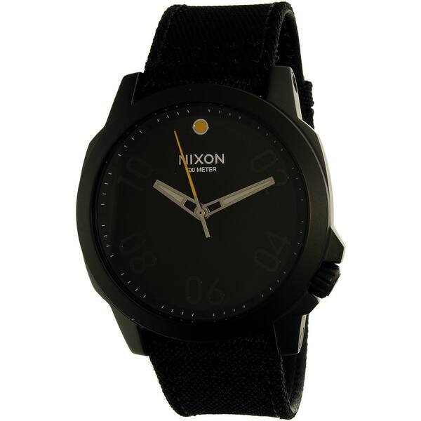 Shop Nixon Men S Ranger 45 Nylon A514001 Black Japanese Quartz Fashion Watch On Sale Overstock 28671288