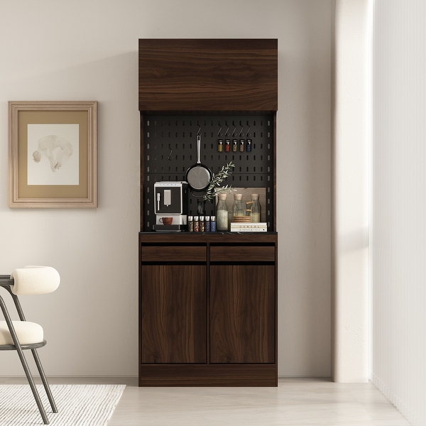 Pantry Storage Cabinet 78.7 Modular Kitchen Buffet Kitchen Cupboard On Sale Bed Bath Beyond 37279464