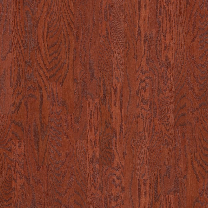 Shaw Albright Oak 3-1/4" Wide Smooth Engineered Red Oak Hardwood - Cherry