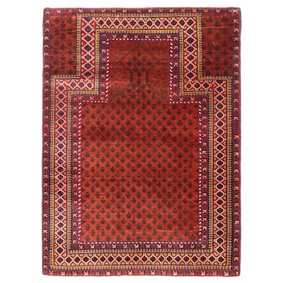Teimani Copper Rug 3'1" x 4'4" - 3'1 x 4'4