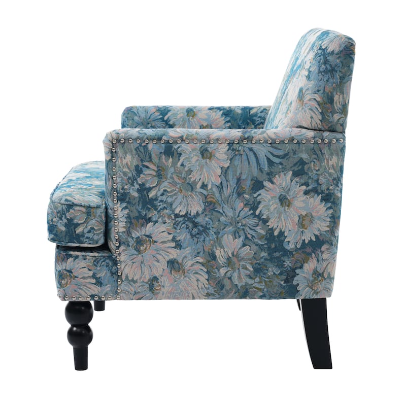 Harrison Tufted Fabric Club Chair by Christopher Knight Home