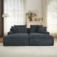 Option Gray Double Chaise