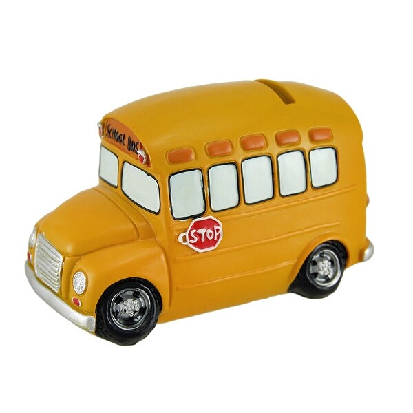 school bus piggy bank